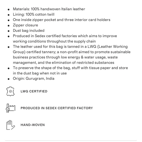 Quince Italian Handwoven Leather Mini Shoulder Bag in Taupe - Picture 4 of 4